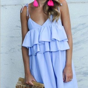 GOODNIGHT MACAROON Mini Ruffle Dress